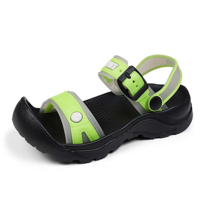 New Children'S Boys Beach Shoes Large Children'S Shoes Men'S Fat Foot Wide Foot Student Sandals Size 30-39 - Image 1