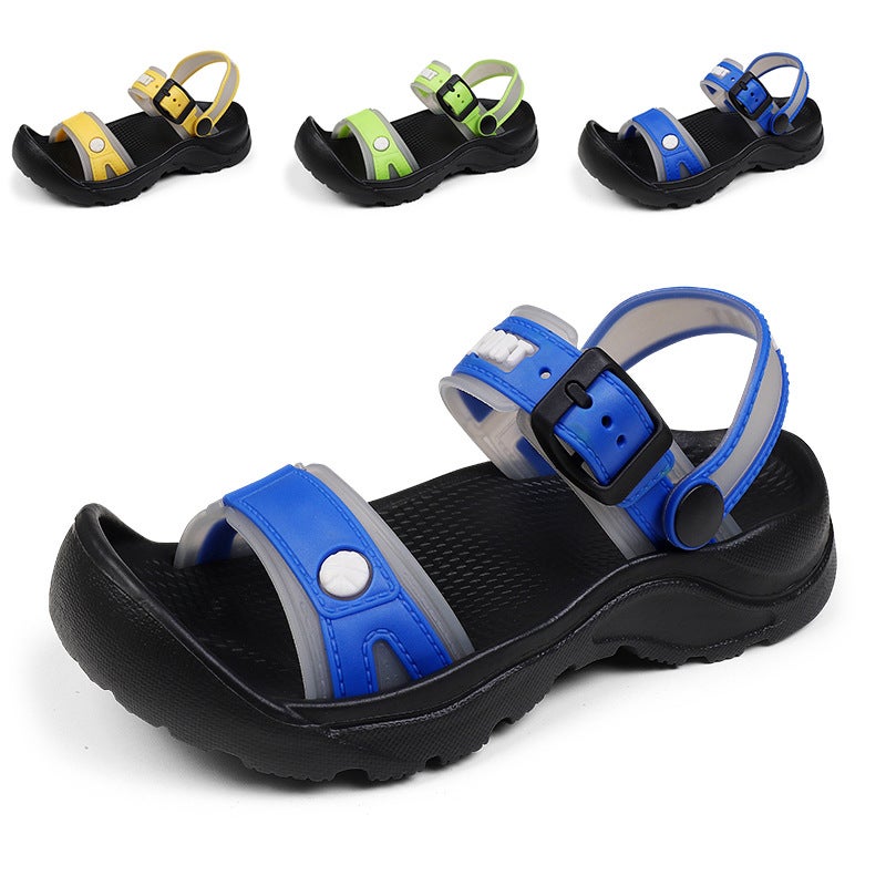 New Children'S Boys Beach Shoes Large Children'S Shoes Men'S Fat Foot Wide Foot Student Sandals Size 30-39 - Image 2