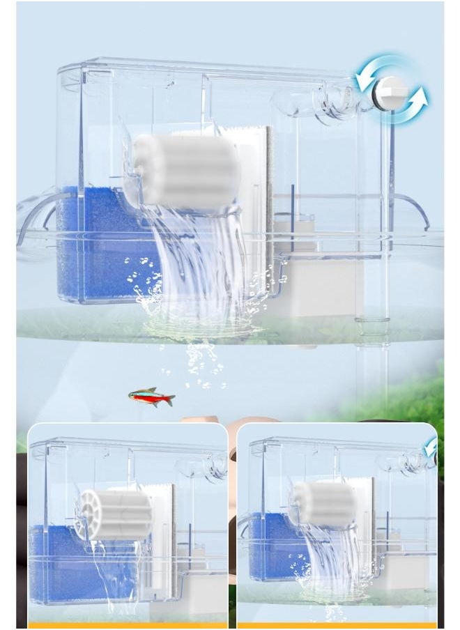 Generic - Aquarium Top Hanging Filter for Round Glass Bowls YL Series - Image 1