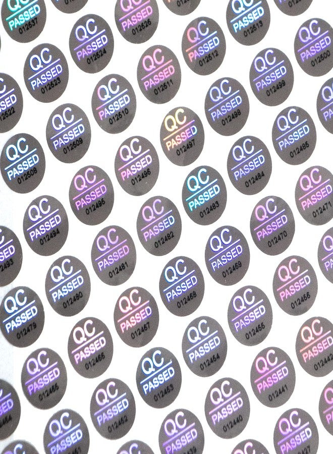 ILMBVM 1100pcs QC Passed Tamper Proof Stickers High Security Hologram Labels Warranty Void Seal with Unique Serial Number 0.4 inch - Image 1