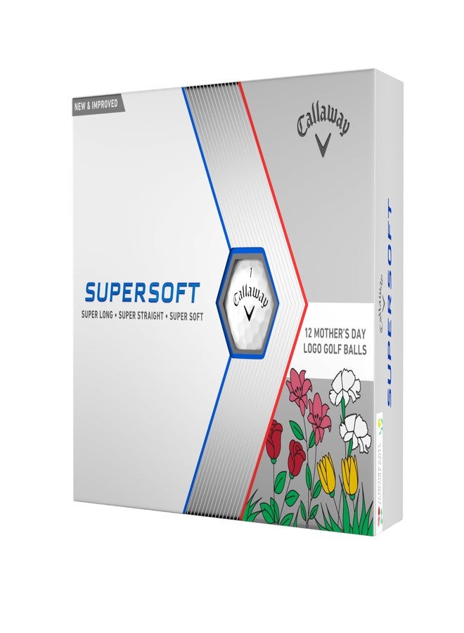 Callaway Golf Supersoft Golf Balls (2023, Flowers) - Image 1