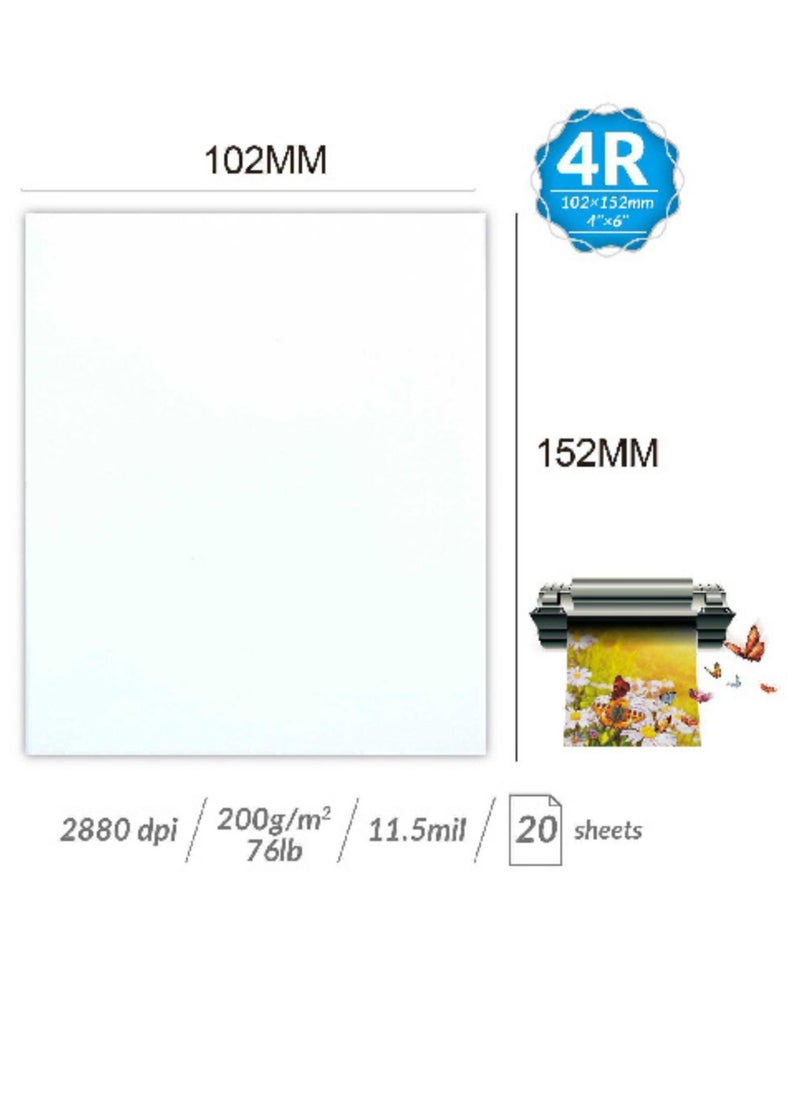 MOTARRO Inkjet Paper Glossy Photo 4R Size (180-Gsm)  - Image 2