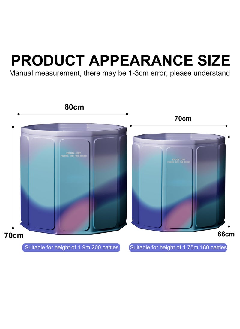 XiuWoo - Portable Foldable Ice Bath Tub for Athletes Fast Muscle Recovery Cold Water Therapy Ice Plunge Tub Suitable for Home Outdoors Gyms Large Capacity Quick Opening without Installation - Image 1