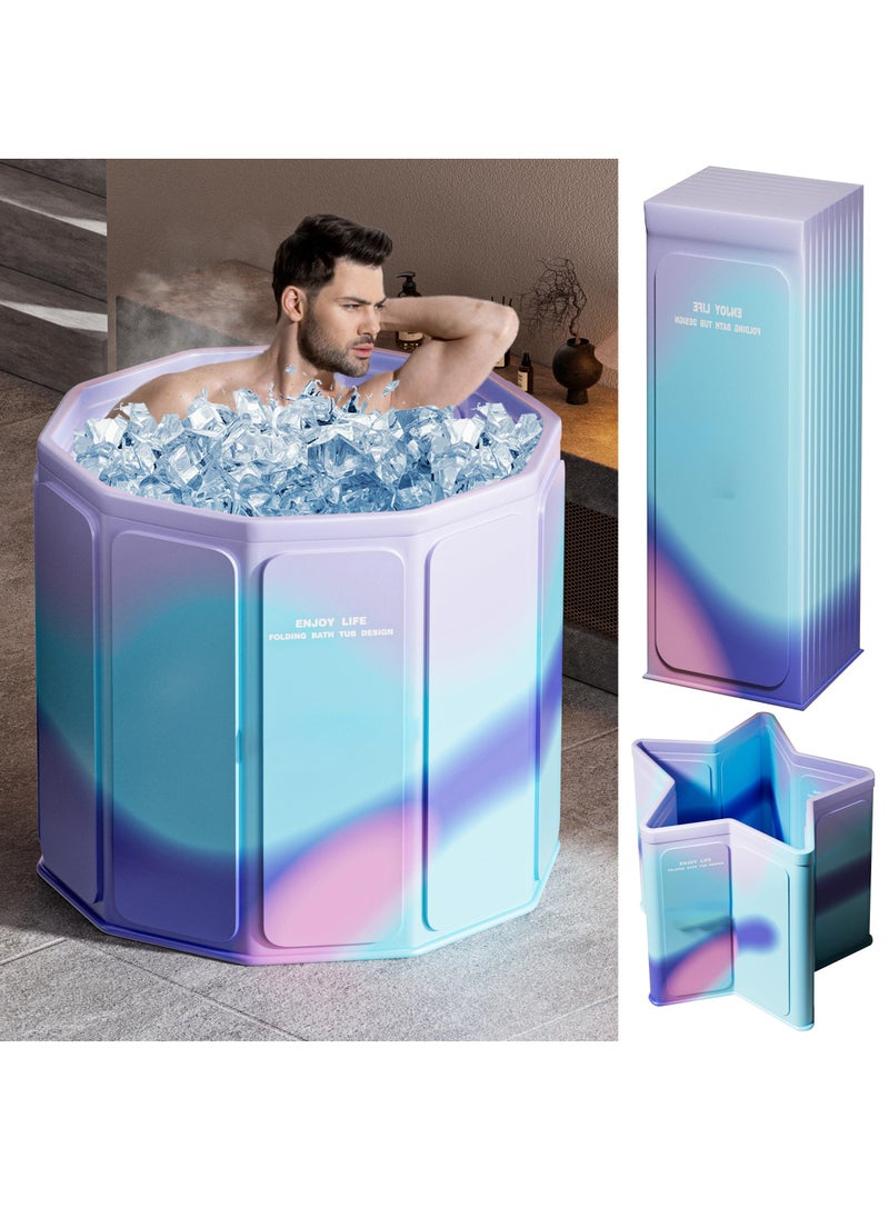 XiuWoo - Portable Foldable Ice Bath Tub for Athletes Fast Muscle Recovery Cold Water Therapy Ice Plunge Tub Suitable for Home Outdoors Gyms Large Capacity Quick Opening without Installation - Image 1