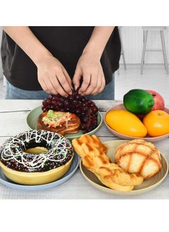 Beauenty 4 Pack Unbreakable Dinner Plates, Reusable Wheat Straw Plates 10 Inches, Lightweight Unbreakable Dinner Dishes Plates, Dishwasher & Microwave Safe  - Image 4