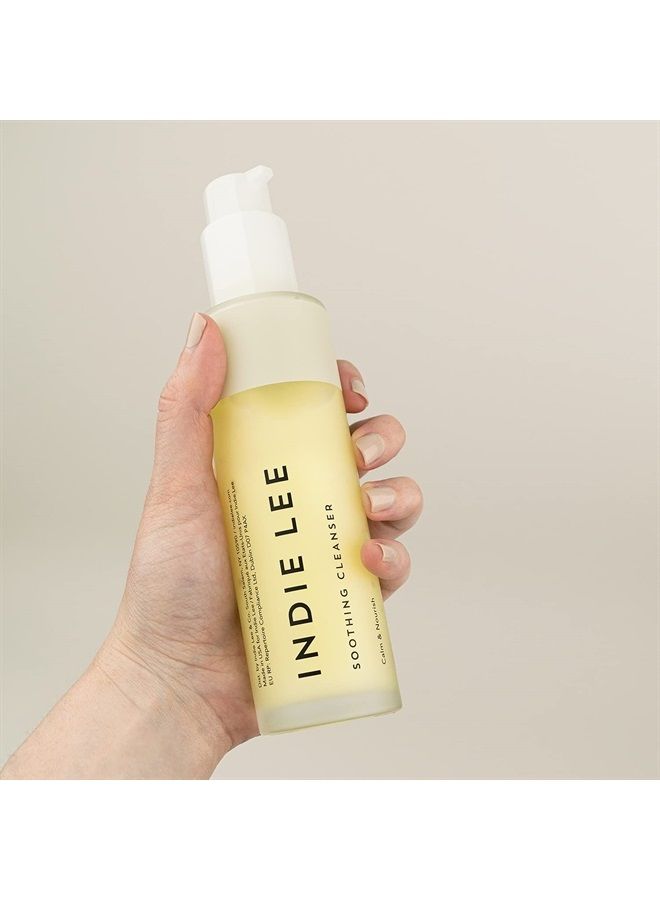INDIE LEE Soothing Cleanser - Gentle Moisturizing Face Wash with Rose Damascena Oil to Help Plump, Hydrate + Calm Redness - Great for Sensitive Skin + All Complexion Types (4.2oz / 125ml) - Image 4