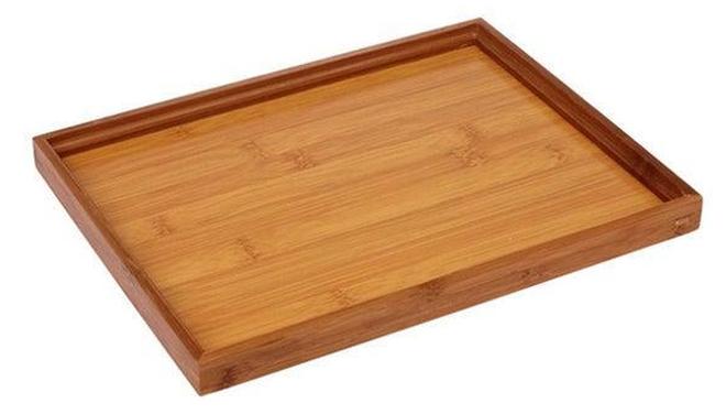 صينية أدوات الحلويات الخشبية بنية 22 × 28 2 سنتيمتر - Image 1