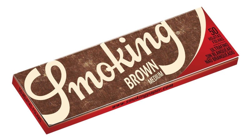 Smoking Brand Rolling Paper - Brown Unbleached - 1 1/4 Full Box - Image 3