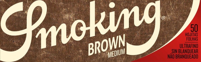 Smoking Brand Rolling Paper - Brown Unbleached - 1 1/4 Full Box - Image 2
