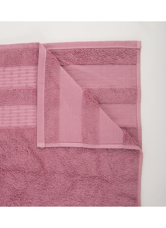 White Rose Fortuneplush 580 Gsm 100% Cotton Terry Fancy Border1 Bath Sheet 80X160 CmLuxury Touch Extra Absorbent-Dark Pink  - Image 5