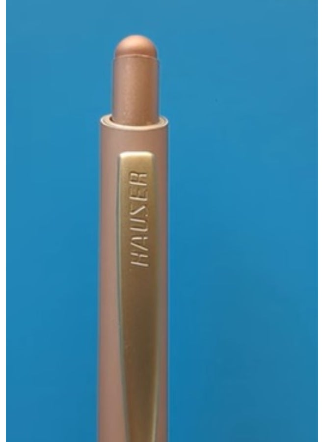Hauser Germany Original Crest premium Metal Ball Pen | Comfortable Grip For Easy Handling | Shiny & Attractive Metal Body | Ideal For Gifting | Blue Ink, 0.6 MM | (body Rose gold color) - Image 4