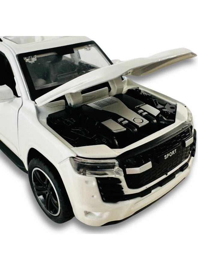 حديقة الألعاب سيارة لعبة معدنية للأطفال – نموذج لعبة سبائك مع صوت وإضاءة وآلية سحب للخلف، لعبة تعليمية وهواية لهواة التجميع - Image 3