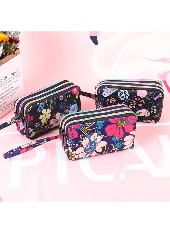 Generic - Ladies Long Wallet Phone Clutch Bag Wen's Fabric Coin Purse Small Handbag Fashionable Style For 2022-Color:Animal World - Image 1