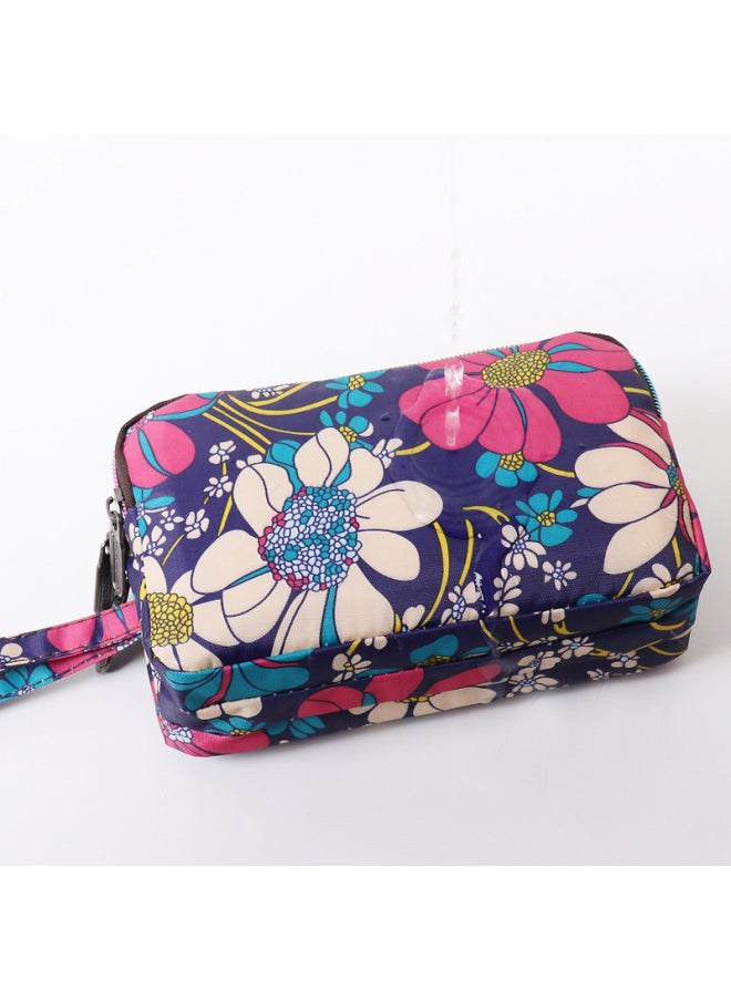 Generic - Ladies Long Wallet Phone Clutch Bag Wen's Fabric Coin Purse Small Handbag Fashionable Style For 2022-Color:Animal World - Image 1
