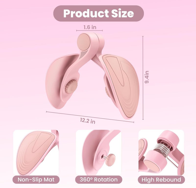 RENRANRING Kegel Exerciser, Pelvic Floor Muscle Exercise Devices for Women, Inner Thigh Exerciser Leg Workout Equipment Thigh Trainer for Male Hip Trimmer Inner Thigh Toner Workout - Image 5