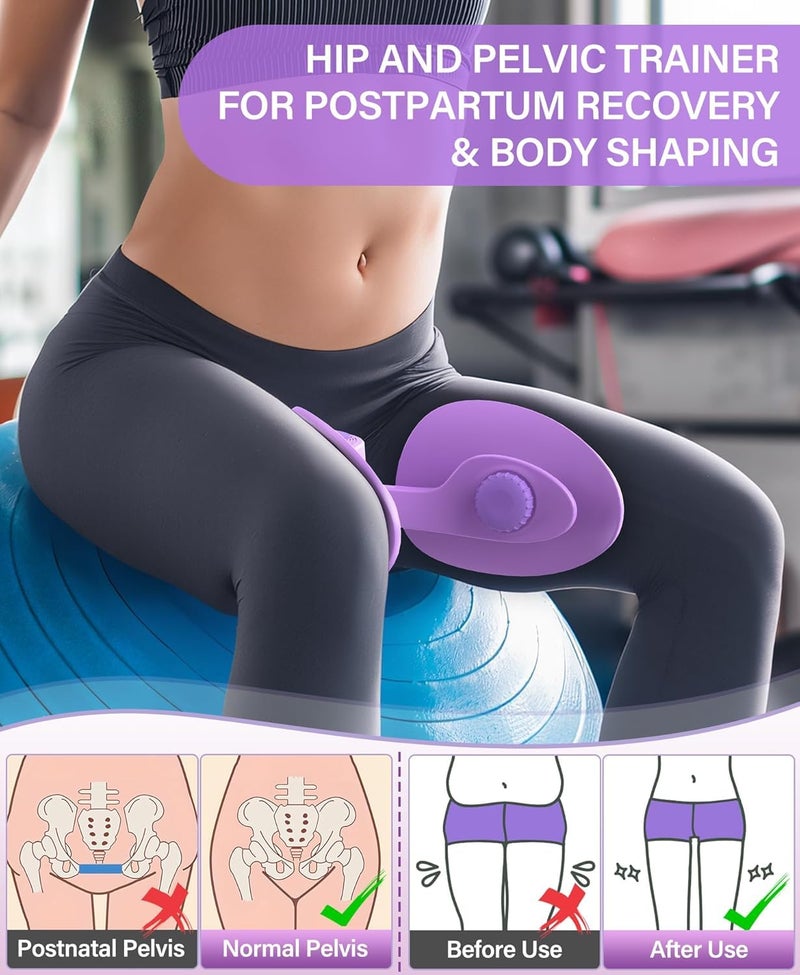 RENRANRING Kegel Exerciser, Pelvic Floor Muscle Exercise Devices for Women, Inner Thigh Exerciser Leg Workout Equipment Thigh Trainer for Male Hip Trimmer Inner Thigh Toner Workout - Image 2