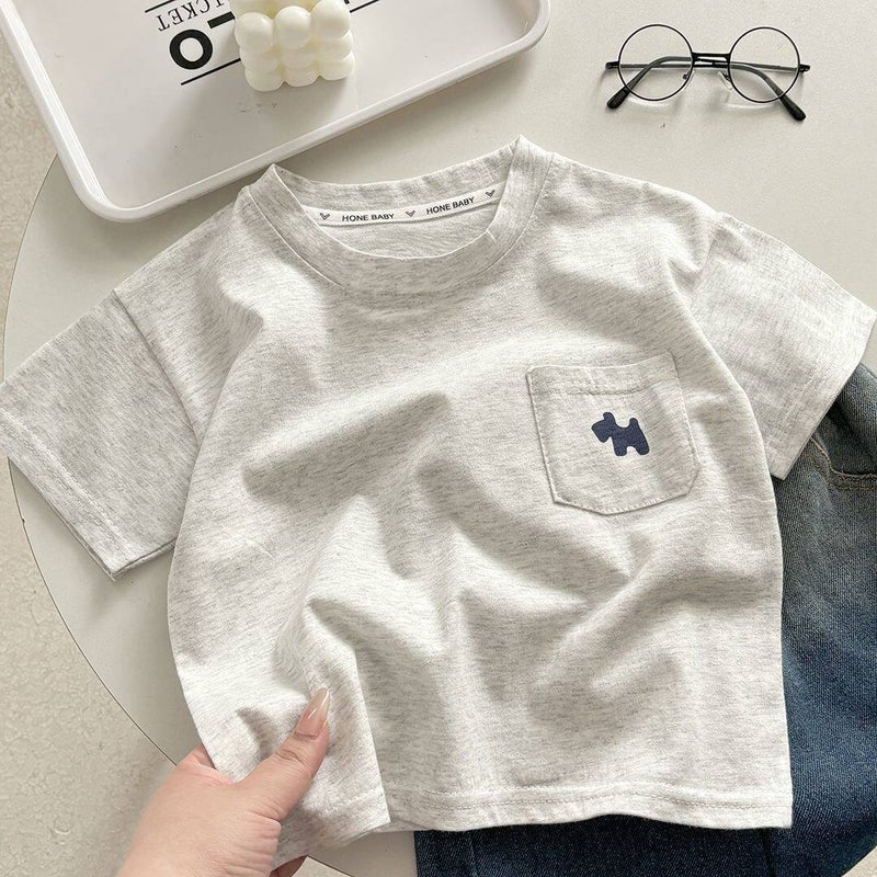 Kids Cotton Short Sleeve T-Shirt Cartoon Print - Image 4