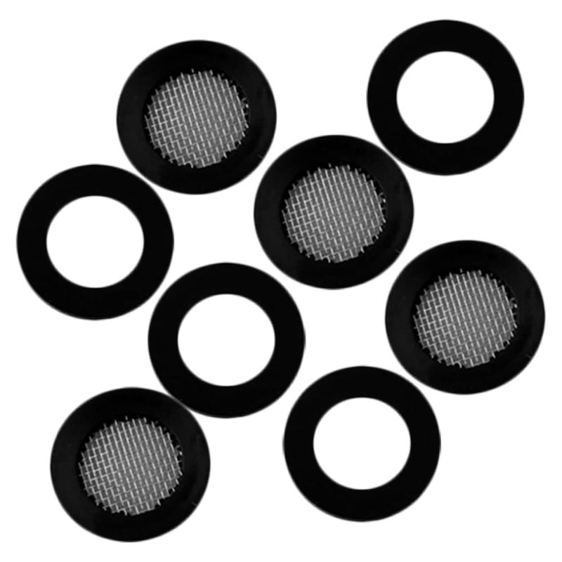 DOITOOL 4Sets Shower Head Filter Gaskets with Washers Compatible with Shower Heads Prevents Leakage Durable Screen Washer for Easy Installation and Replacement - Image 1