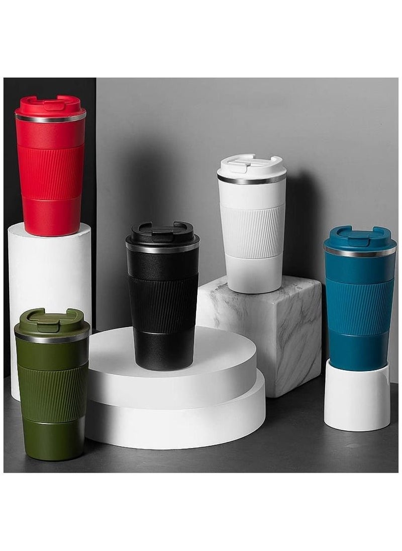 MahMir Tumbler Stainless Steel Vacuum Insulated Travel Mug Water Coffee Cup for Home Office Outdoor Works Great for Ice Drinks and Hot Beverage 510ml Black  - Image 5
