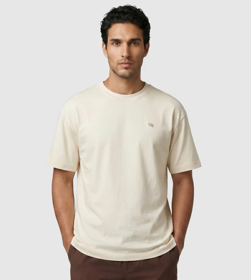 إف5 SHORT SLEEVE T-SHIRT -BEIGE