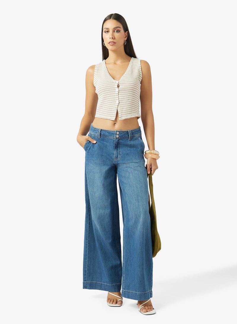 VERO MODA Casual Wide Leg Jeans - Image 1