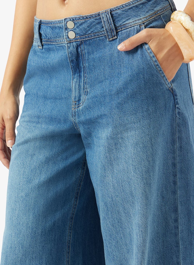 VERO MODA Casual Wide Leg Jeans - Image 4