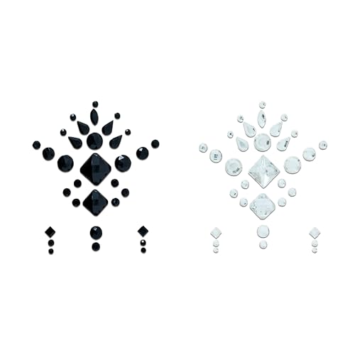 Comet Busters® Face Jewels Party Face Decoration Sticker Rhinestones Temporary Body Tattoos (BT318-335) (BT326) - Image 5