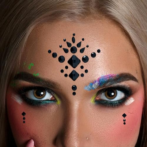 Comet Busters® Face Jewels Party Face Decoration Sticker Rhinestones Temporary Body Tattoos (BT318-335) (BT326) - Image 4