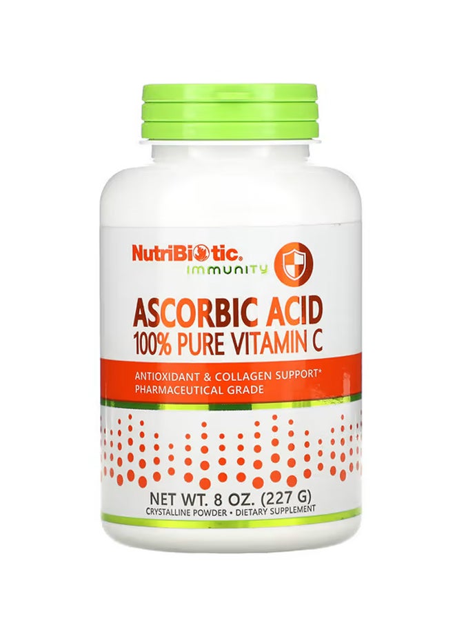 Nutribiotic Immunity Ascorbic Acid 100% Pure Vitamin C Crystalline Powder 8 oz (227 g)