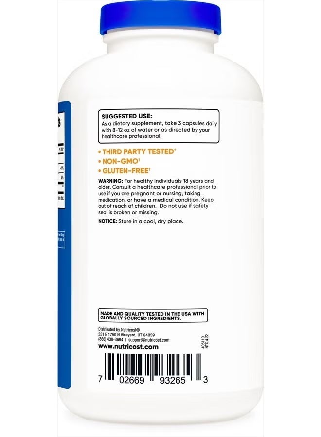 Nutricost, Psyllium Husk, 500 Capsules (500 mg per Capsule) - Image 4