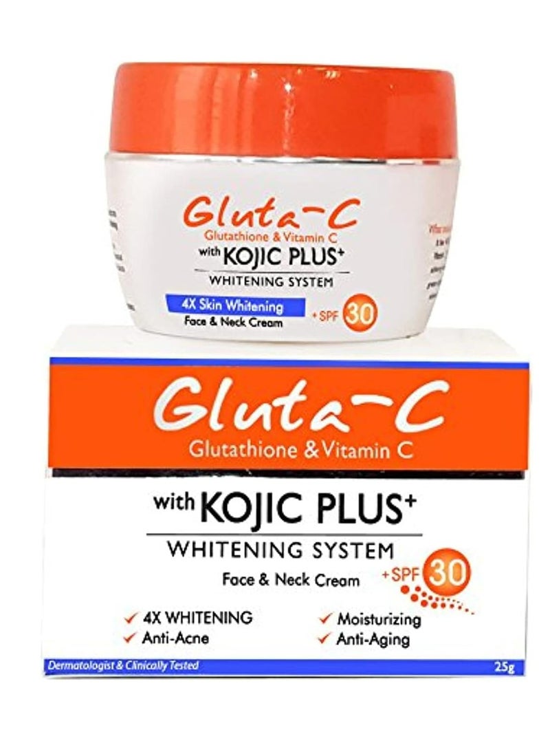 GLUTA C - Ardent Glutathione And Vitamin C with Kojic Plus+ Whitening System Face And Neck Cream 25 g - Image 1