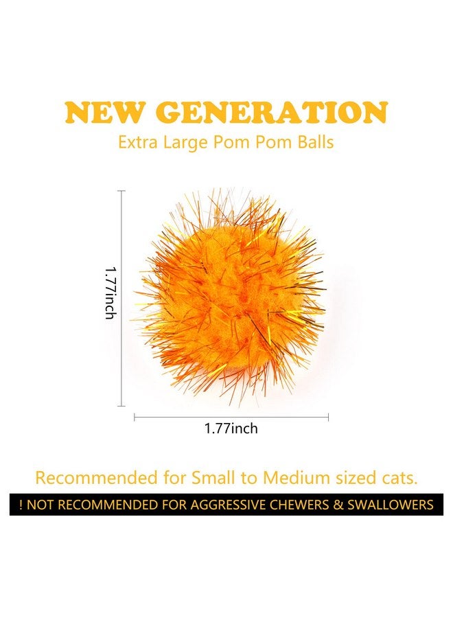 كابكس كرات لامعة بألوان متنوعة من كاباكس مقاس 1.8 بوصة، كرات منفوخة لامعة من الزينة للقطط والقطط الصغيرة، ألعاب عيد الميلاد التي تصنعها بنفسك، 20 قطعة - Image 2