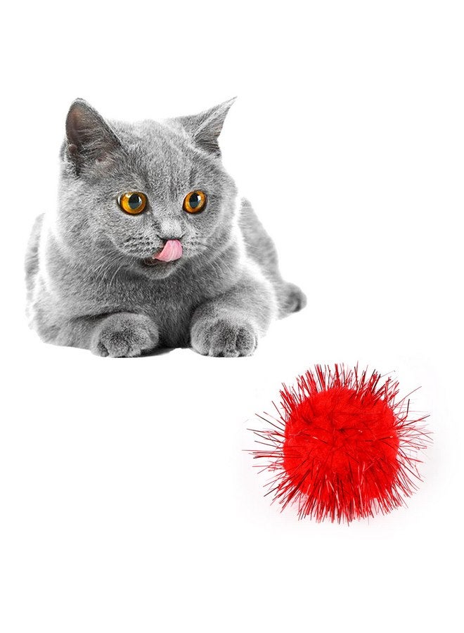 كابكس كرات لامعة بألوان متنوعة من كاباكس مقاس 1.8 بوصة، كرات منفوخة لامعة من الزينة للقطط والقطط الصغيرة، ألعاب عيد الميلاد التي تصنعها بنفسك، 20 قطعة - Image 4