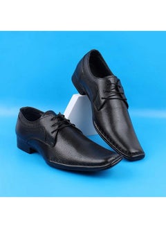 Mochi Mochi Men's Black Formal Lace-up Faux Leather Stylish Moccasin Loafer UK/6 EU/40 (19-6501)  - Image 2
