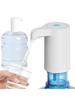 HIAS Water Dispenser Pump 5 Gallon 20L Electric for Hot & Cold Drinking Water, Universal Portable Rechargeable Water Drink Pump with USB Charging for Water Jugs Bottle Kitchen Cooking Food  - Image 1
