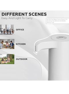 HIAS Water Dispenser Pump 5 Gallon 20L Electric for Hot & Cold Drinking Water, Universal Portable Rechargeable Water Drink Pump with USB Charging for Water Jugs Bottle Kitchen Cooking Food  - Image 5