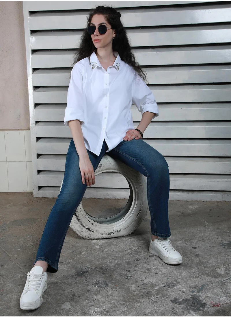 هاي ستار Women White Shirts