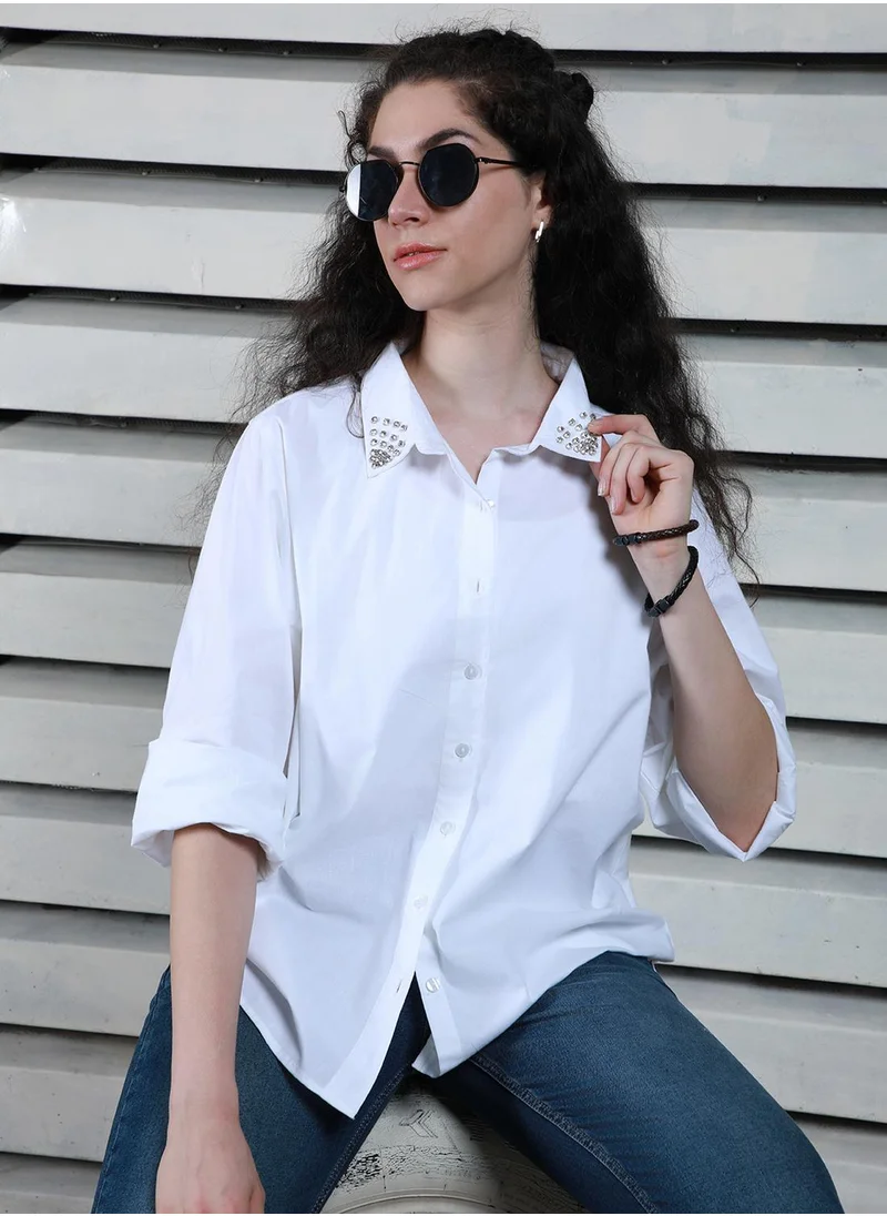 هاي ستار Women White Shirts