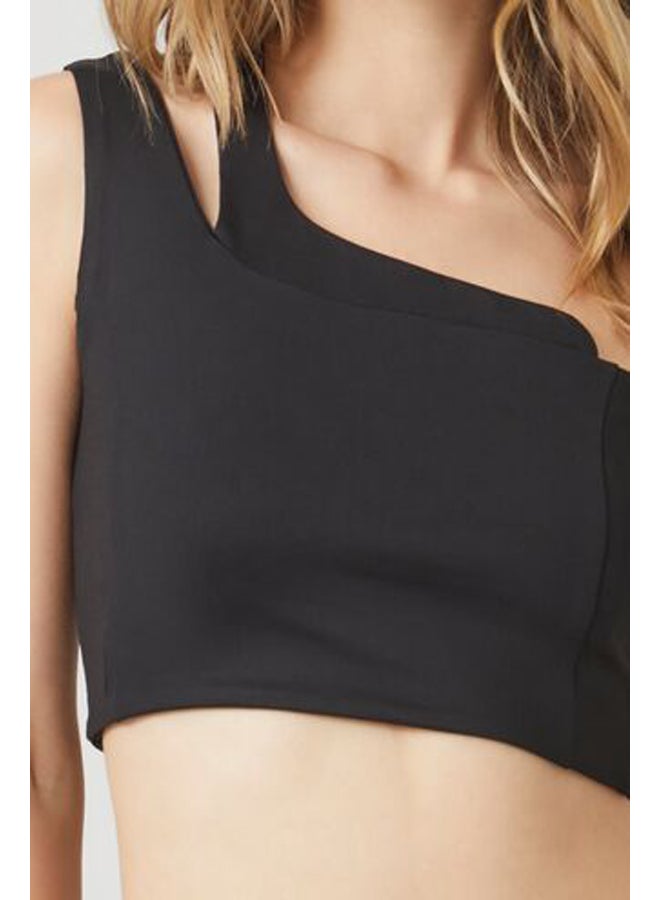 FOREVER 21 One-Shoulder Cutout Crop Top - Image 5