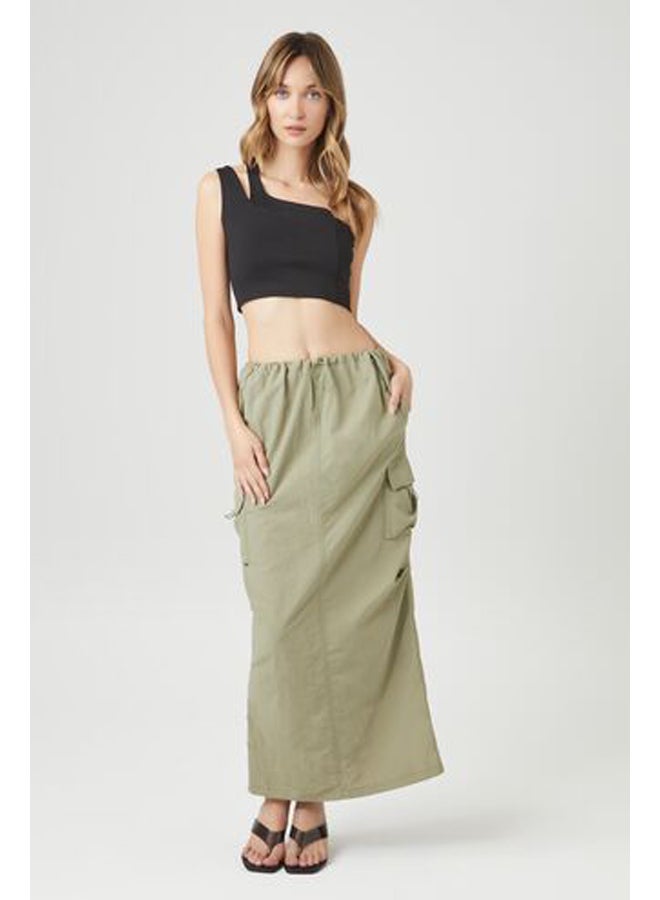 FOREVER 21 One-Shoulder Cutout Crop Top - Image 4
