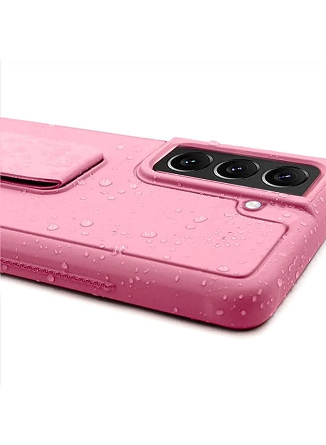 S-TOP Magnetic Protection Case Cover Compatible With Samsung Galaxy S21 Fe 5G Pink - Image 3
