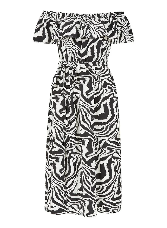Yumi  Zebra Print Dress for Women | Best Price UAE