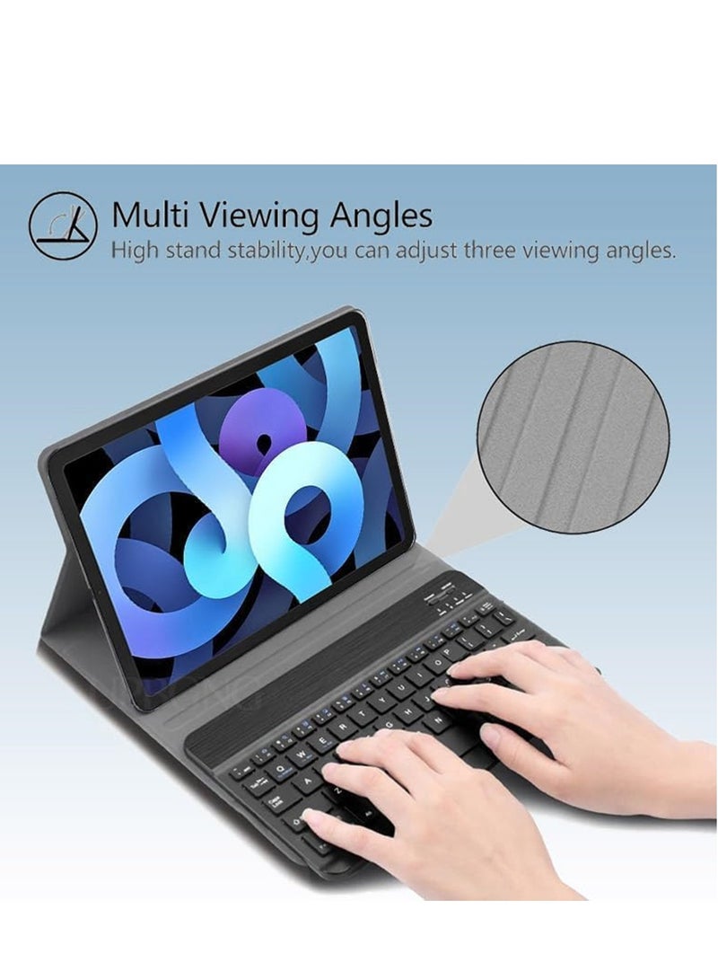 For Redmi Pad SE 11 Inch 2023 Tablet Slim PU Stand Cover with Magnetically Detachable Wireless Bluetooth Keyboard Designed - Image 2