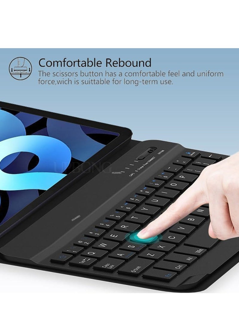 For Redmi Pad SE 11 Inch 2023 Tablet Slim PU Stand Cover with Magnetically Detachable Wireless Bluetooth Keyboard Designed - Image 3