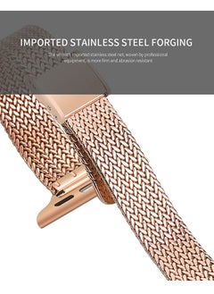 O Ozone Slim Metal Straps For Apple Watch Series 10 9 8 7 6 5 4 SE, 38/40/41/42mm Thin Narrow Stainless Steel Mesh Milanese Strap -Black/Sliver  - Image 5