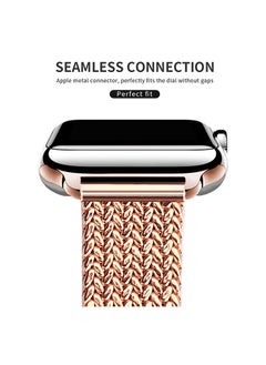 O Ozone Slim Metal Straps For Apple Watch Series 10 9 8 7 6 5 4 SE, 38/40/41/42mm Thin Narrow Stainless Steel Mesh Milanese Strap -Black/Sliver  - Image 3