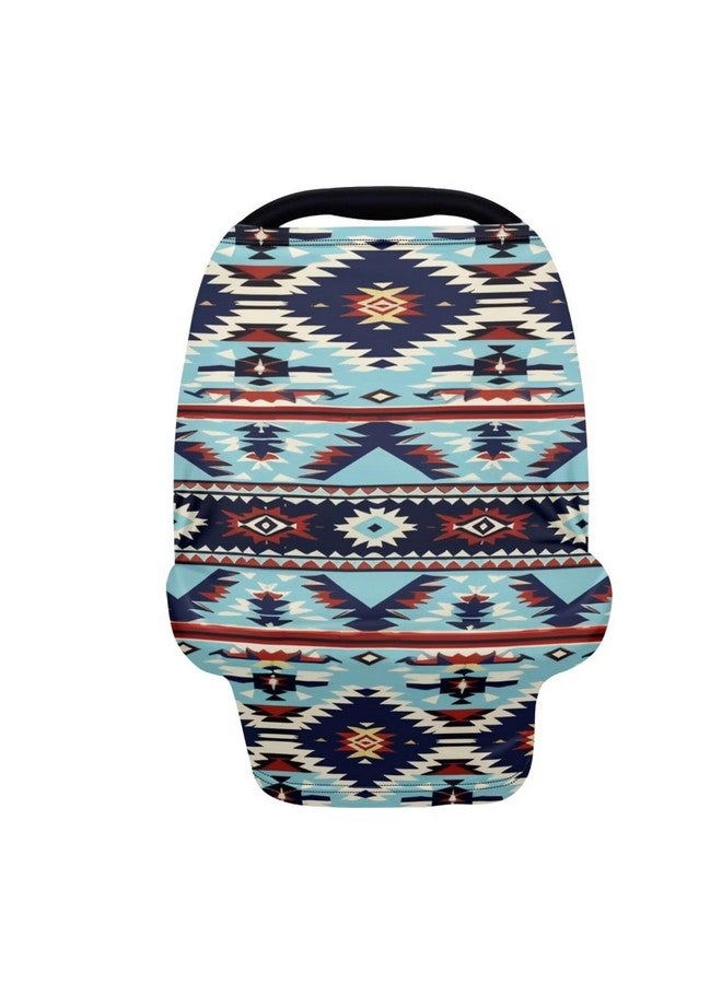 Youngerbaby Aztec Western Nursing Cover Breastfeeding Soft Infant Carseat Canopy Stretchy Breathable Cover for Stroller High Chair Shopping Cart Canopies - Image 1