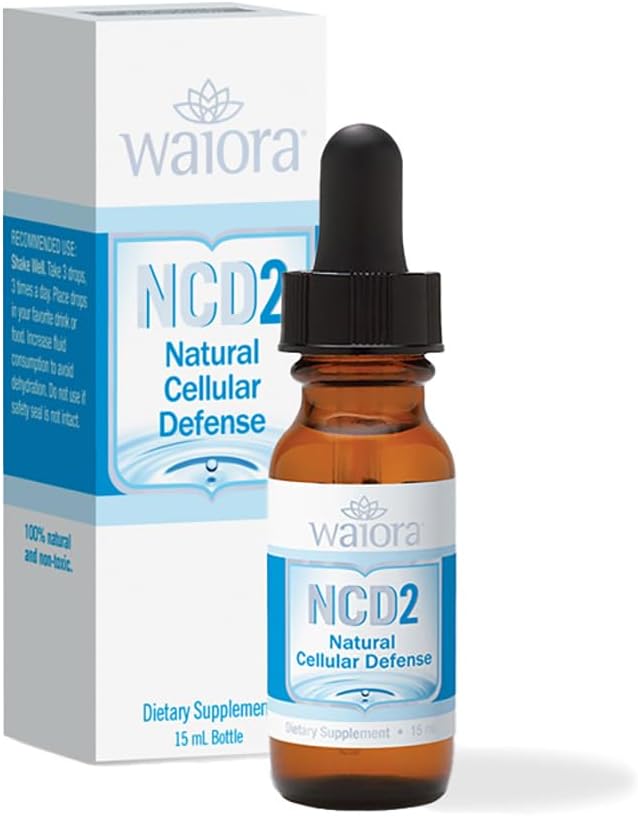 Waiora NCD2 من وايورا قطرات زيو لايت السائلة المنشطة لتنظيف الجسم الطبيعي وتعزيز دعم المناعة وتوازن الرقم الهيدروجيني مزيج في الطعام والشراب طبيعي 05 أونصة زجاجة 90 حصة - Image 1
