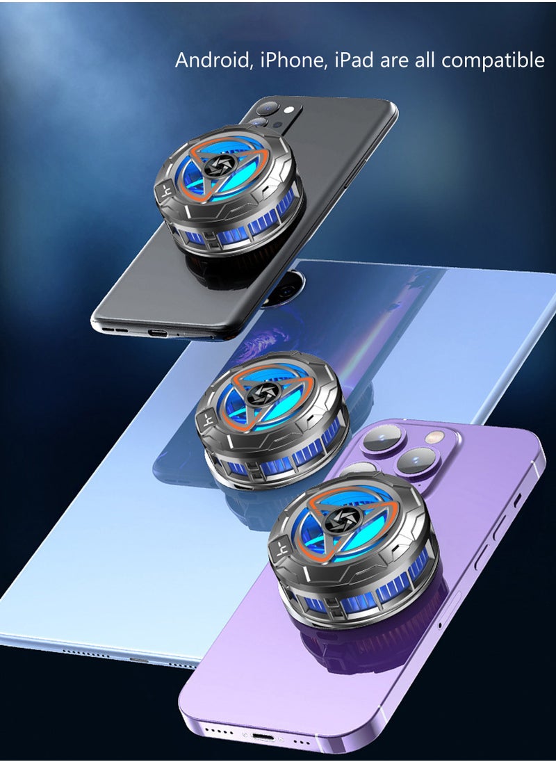 Magnetic Cell Phone Cooler, Gaming Phone Cooling Fan, Lightweight Enfriador Para Celular, Cellphone Radiator, Portable Mobile Phone Semiconductor Heatsink, For Phone and iPad  - Image 2