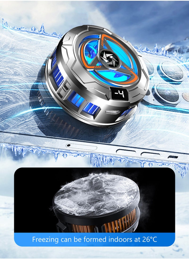 Magnetic Cell Phone Cooler, Gaming Phone Cooling Fan, Lightweight Enfriador Para Celular, Cellphone Radiator, Portable Mobile Phone Semiconductor Heatsink, For Phone and iPad  - Image 3